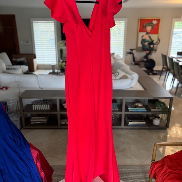 Ruched Ruffled Gown - Picture 3 of 5